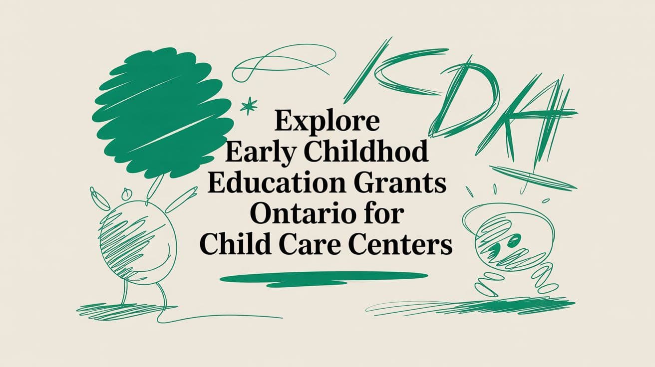 Explore early childhood education grants ontario for Child Care Centers