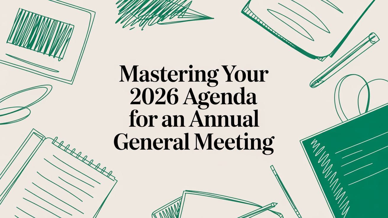 Mastering Your 2026 Agenda for an Annual General Meeting