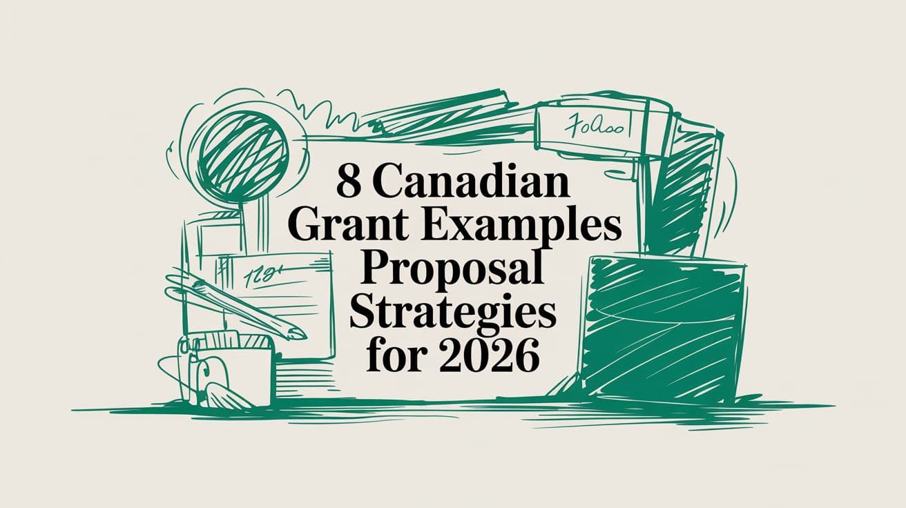 8 Canadian Grant Examples Proposal Strategies for 2026
